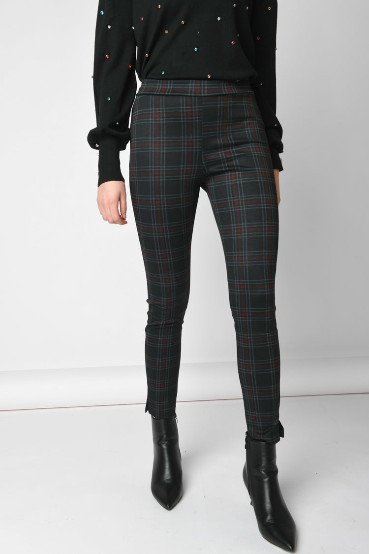 Leggings a stampa check