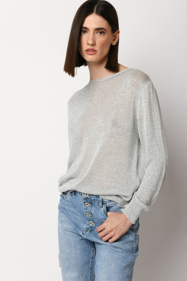 Pull con fiocco sul retro