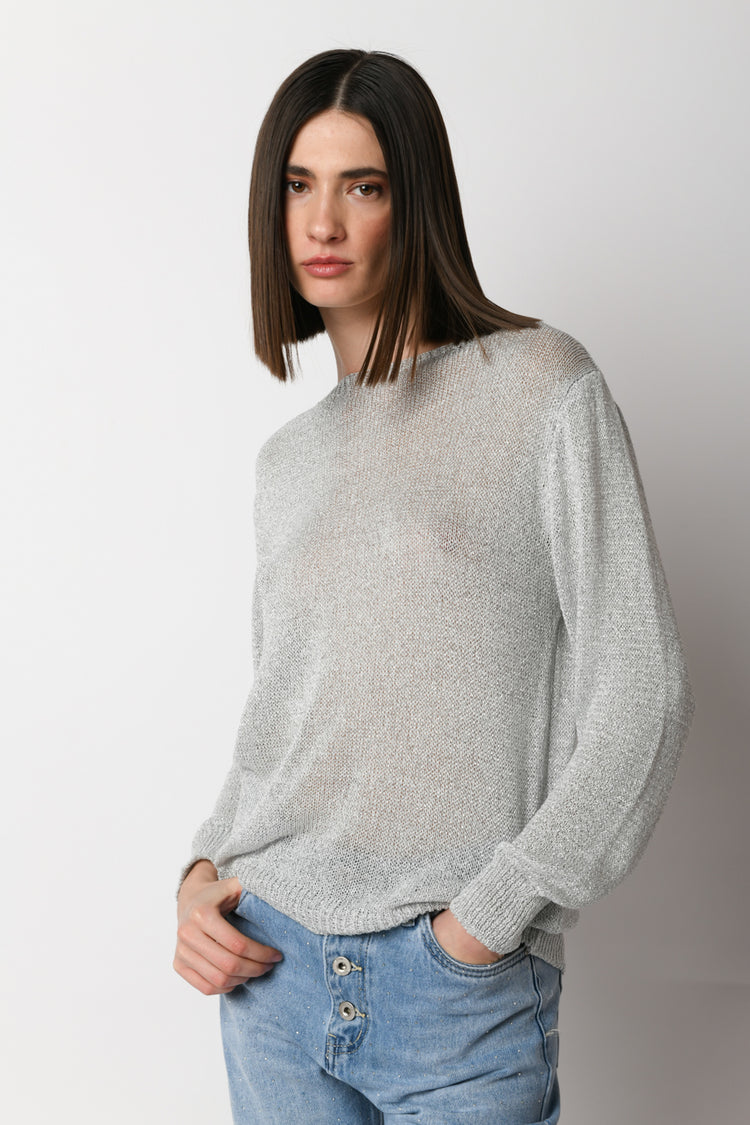 Pull con fiocco sul retro