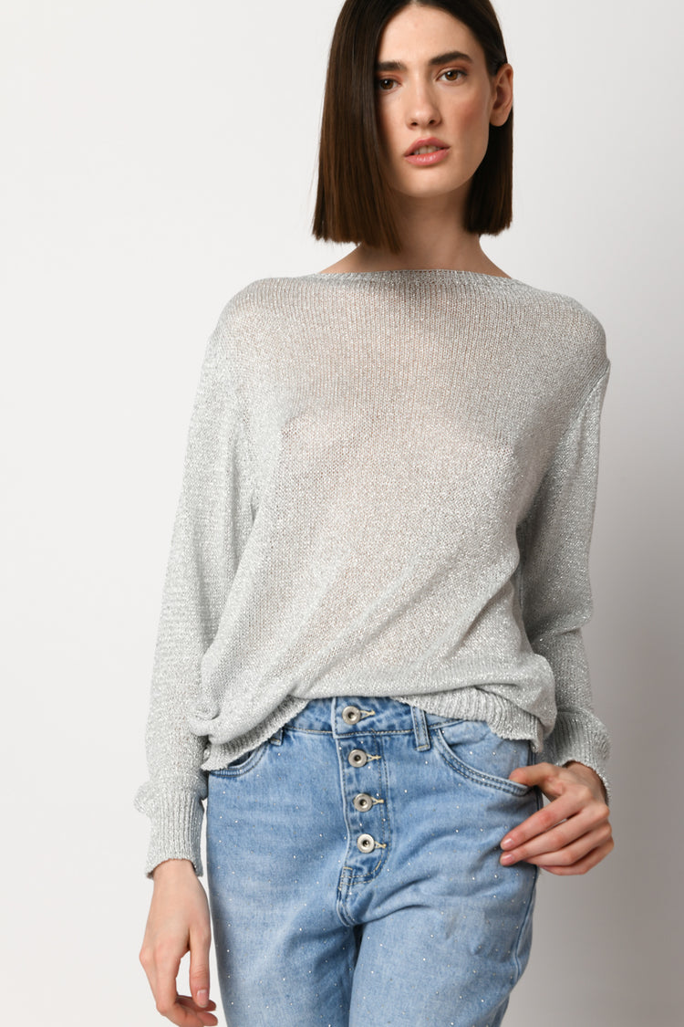 Pull con fiocco sul retro