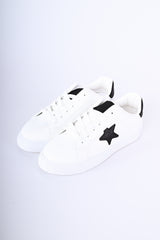 Sneakers con patch a stella