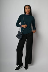 Top in modal e cashmere a righe