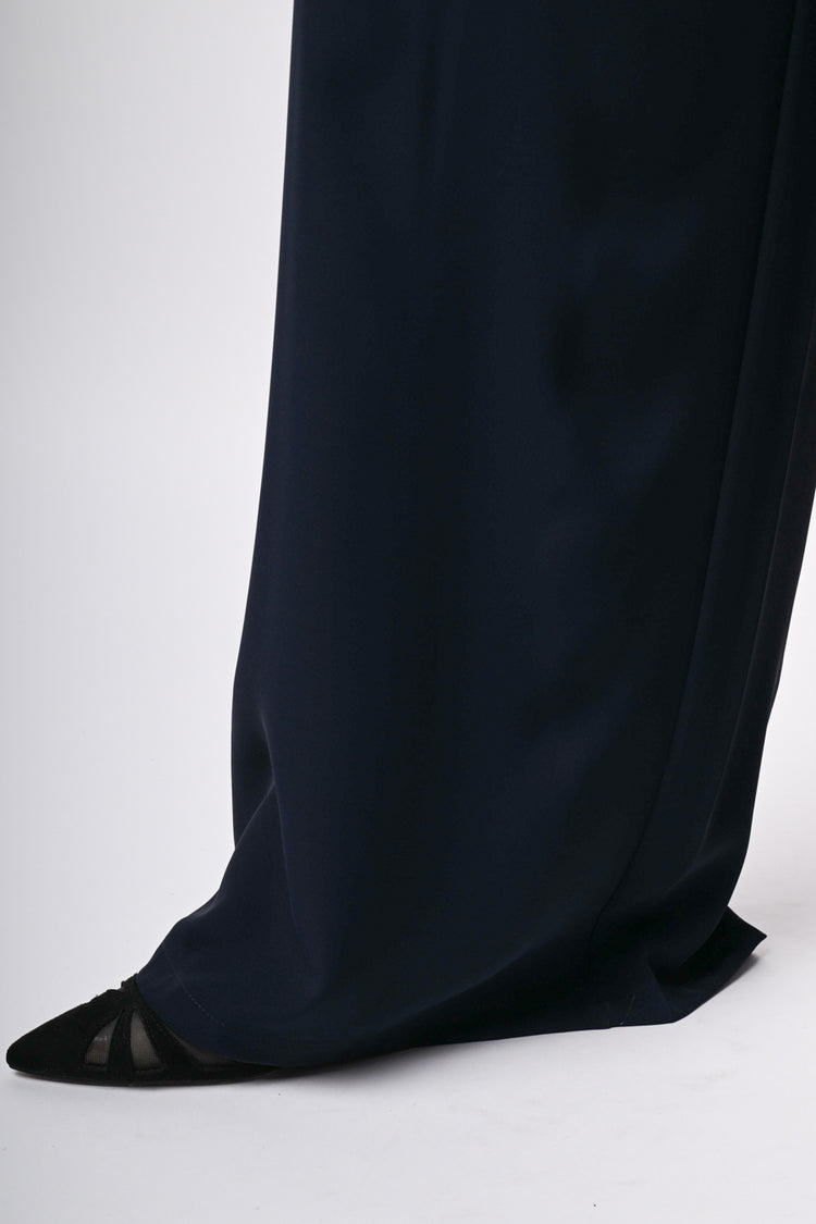 Pantaloni palazzo con zip