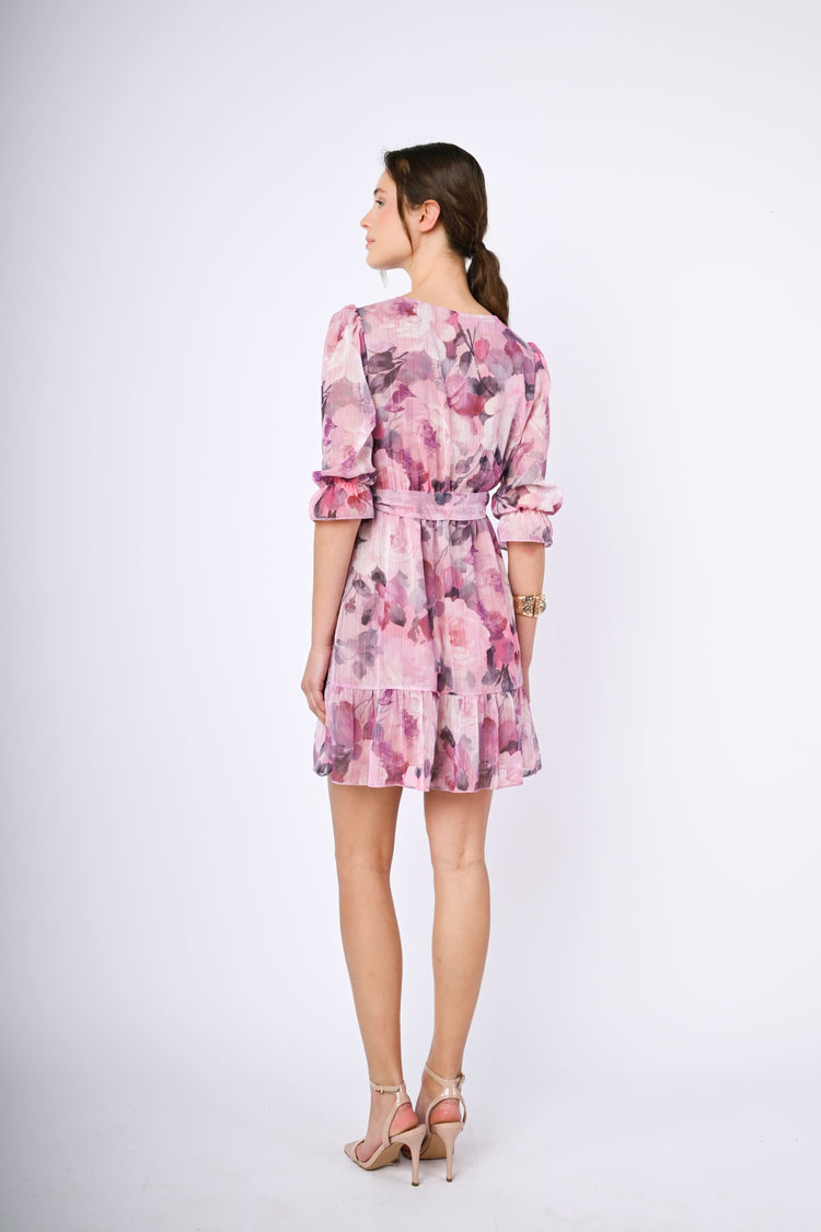 Abito rose georgette