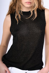Top in maglia lurex