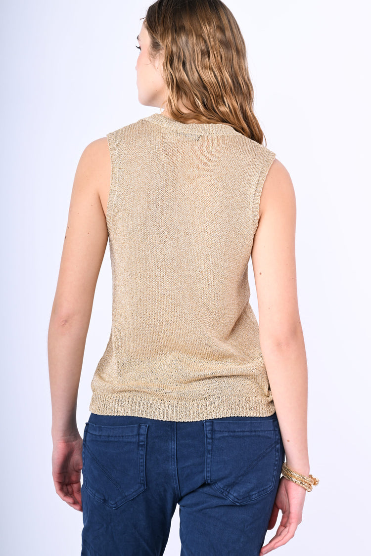 Top in maglia lurex