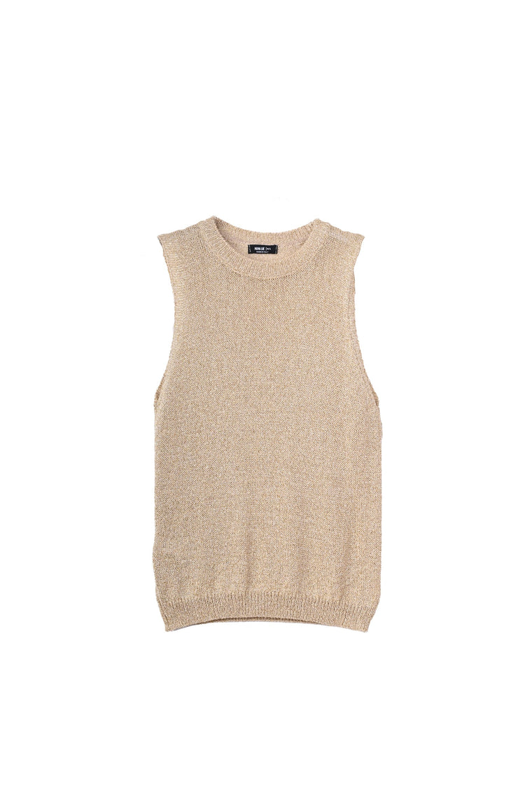 Top in maglia lurex