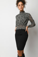 Blusa a stampa animalier