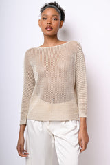 Pull in lurex crochet
