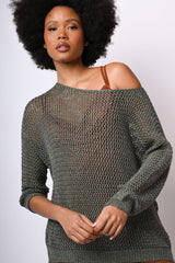 Pull in lurex crochet