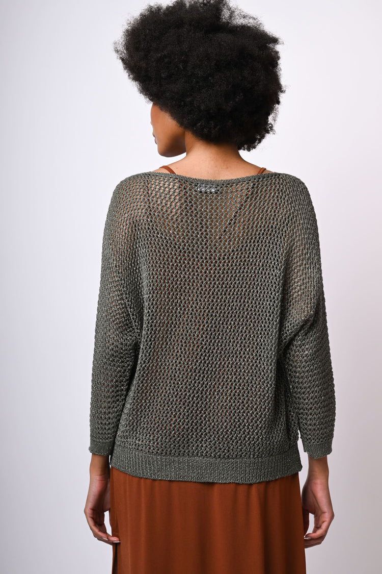 Pull in lurex crochet
