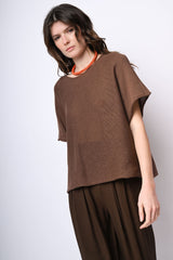 Pull in maglia misto cotone
