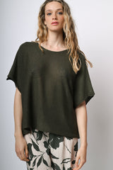 Pull in maglia misto cotone