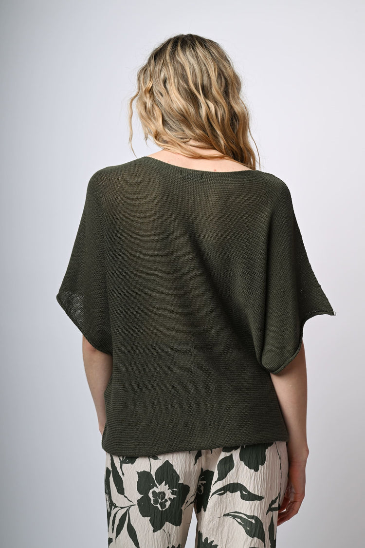 Pull in maglia misto cotone