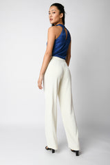 Pantaloni palazzo con pinces