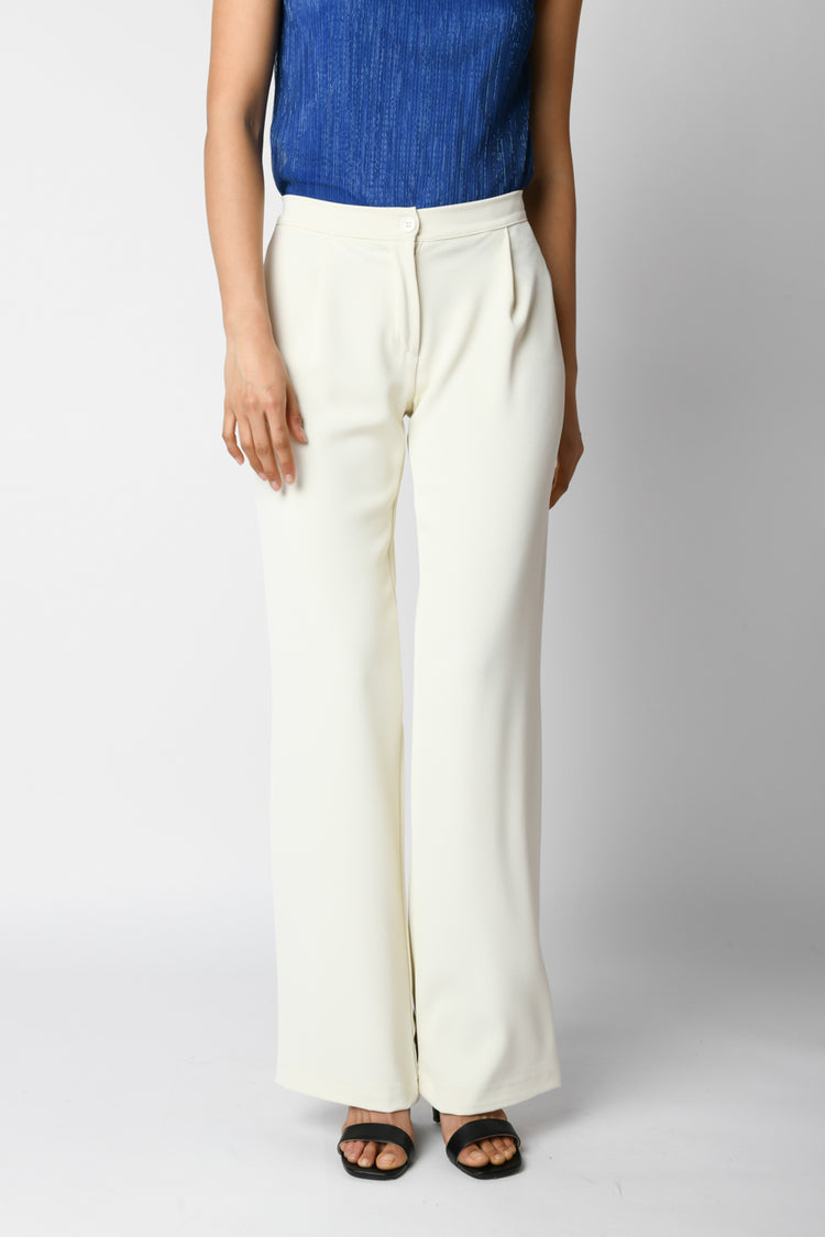 Pantaloni palazzo con pinces