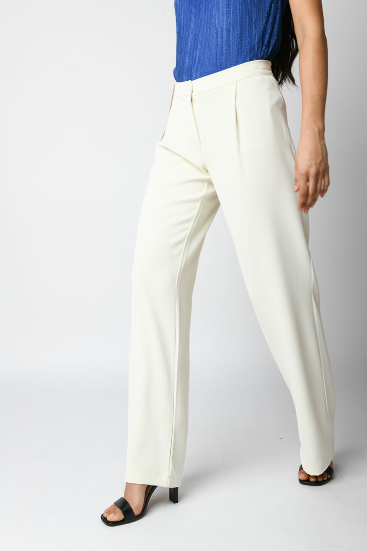 Pantaloni palazzo con pinces