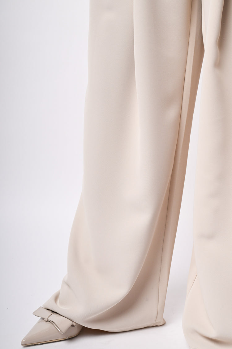 Pantaloni palazzo con pieghe