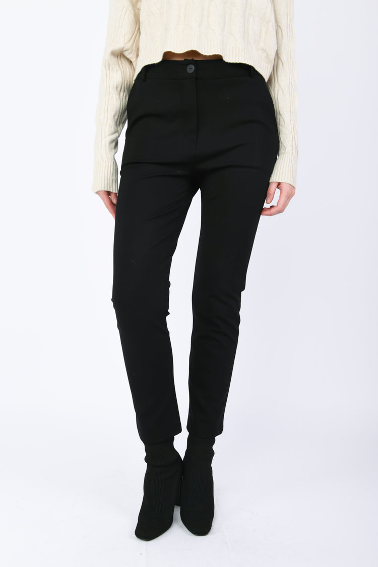 Pantaloni a sigaretta misto viscosa