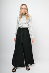 Pantaloni palazzo con cintura