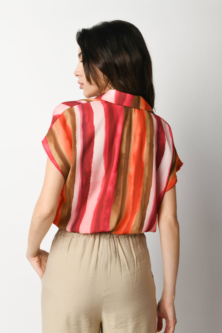 Camicia a stampa righe
