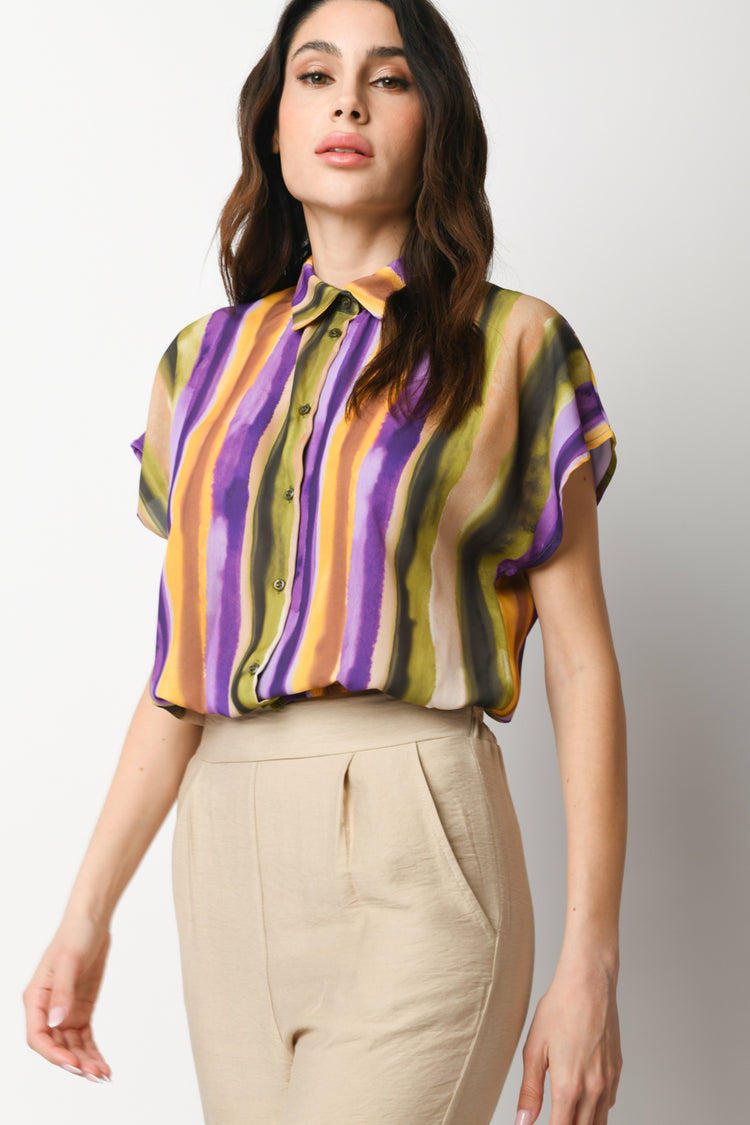 Camicia a stampa righe