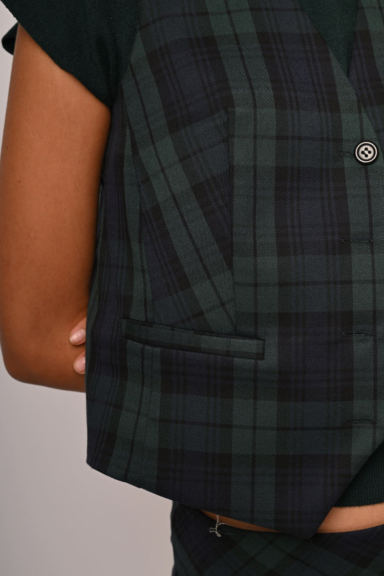 Gilet a stampa check