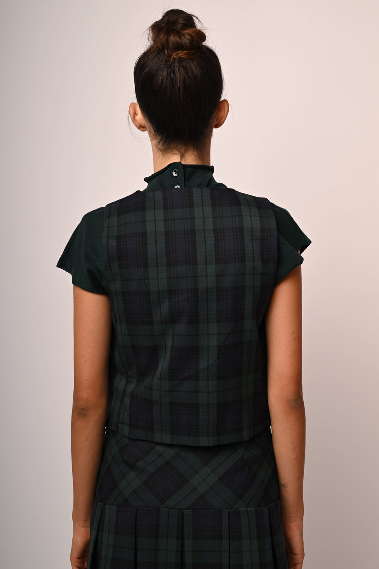 Gilet a stampa check