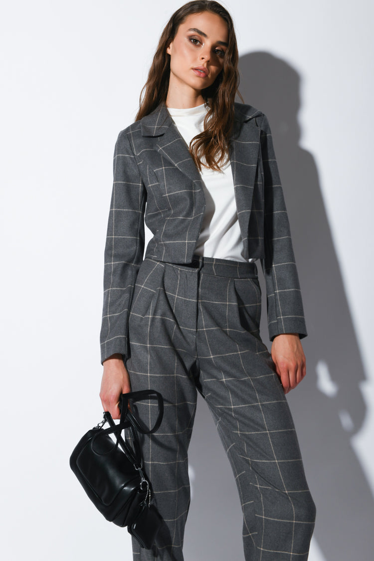 Blazer a stampa check