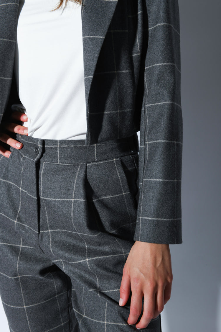 Blazer a stampa check
