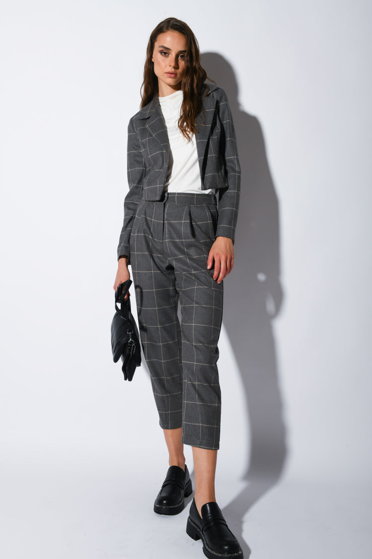 Blazer a stampa check