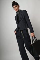 Blazer monopetto misto viscosa