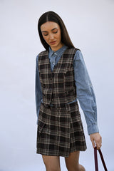 Gilet a stampa scozzese