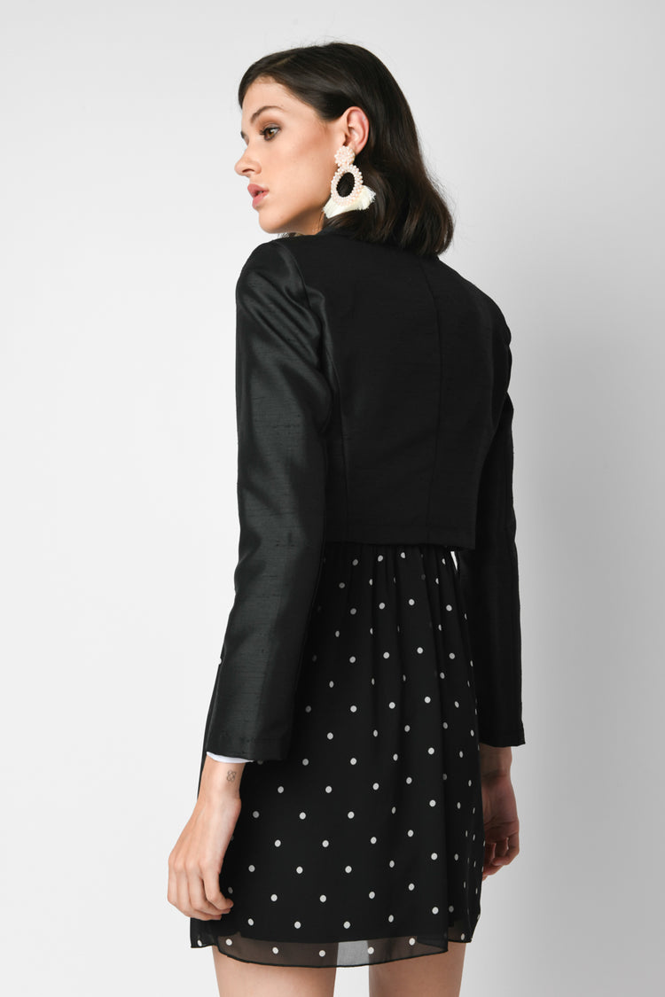Bolero in shantung