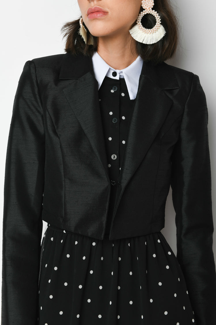 Bolero in shantung