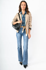 Blazer monopetto gessato