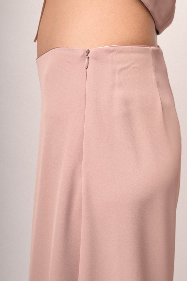 Pantaloni palazzo rosa