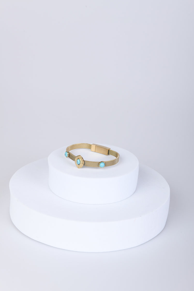 Bracciale rigido con pietre
