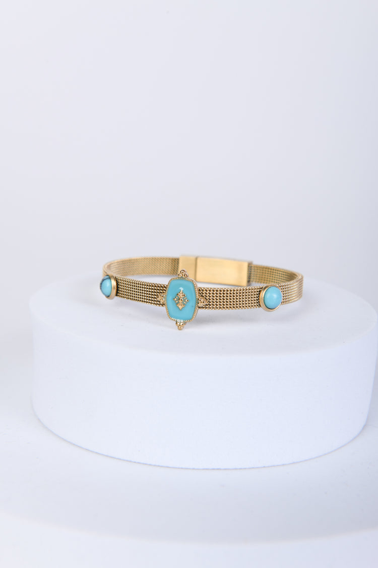 Bracciale rigido con pietre
