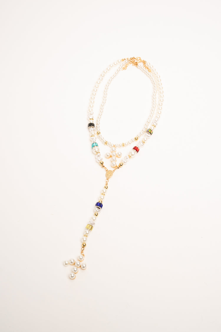 Collana con sfere e croci
