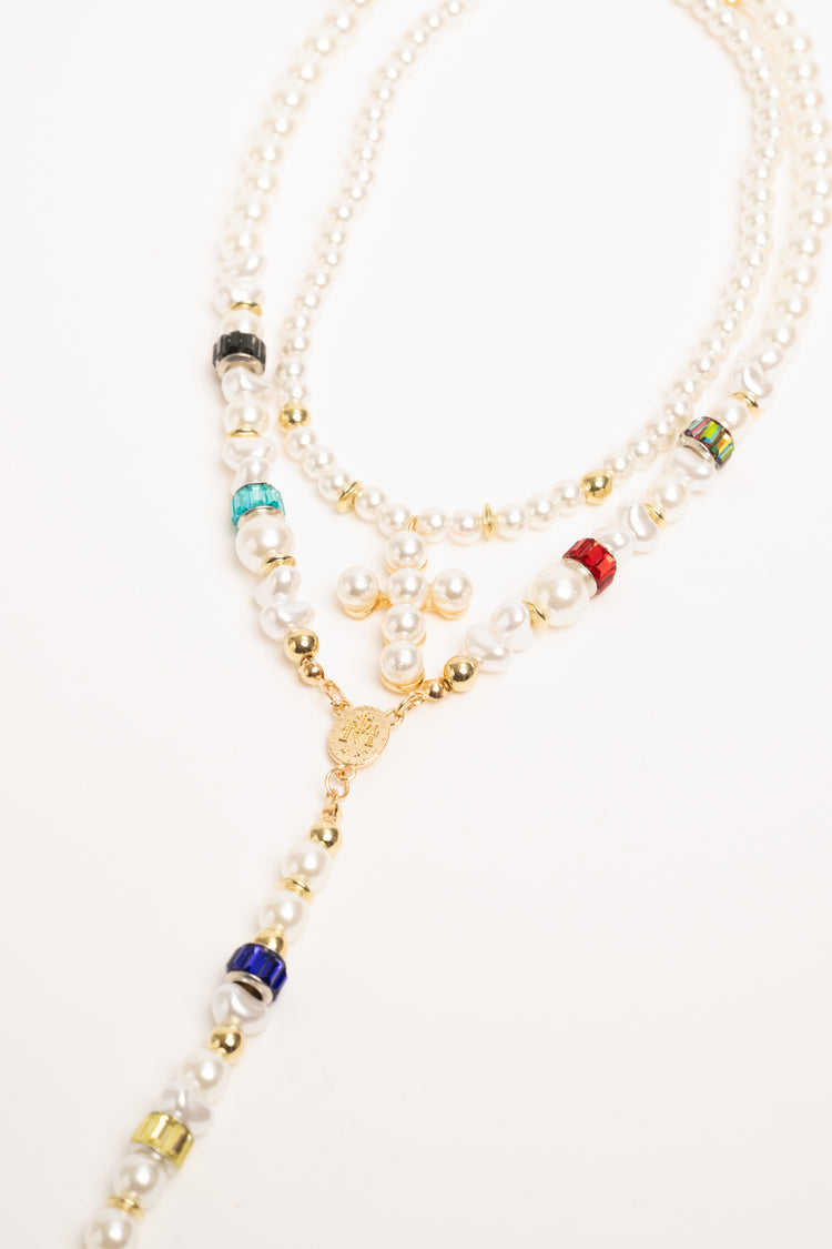 Collana con sfere e croci