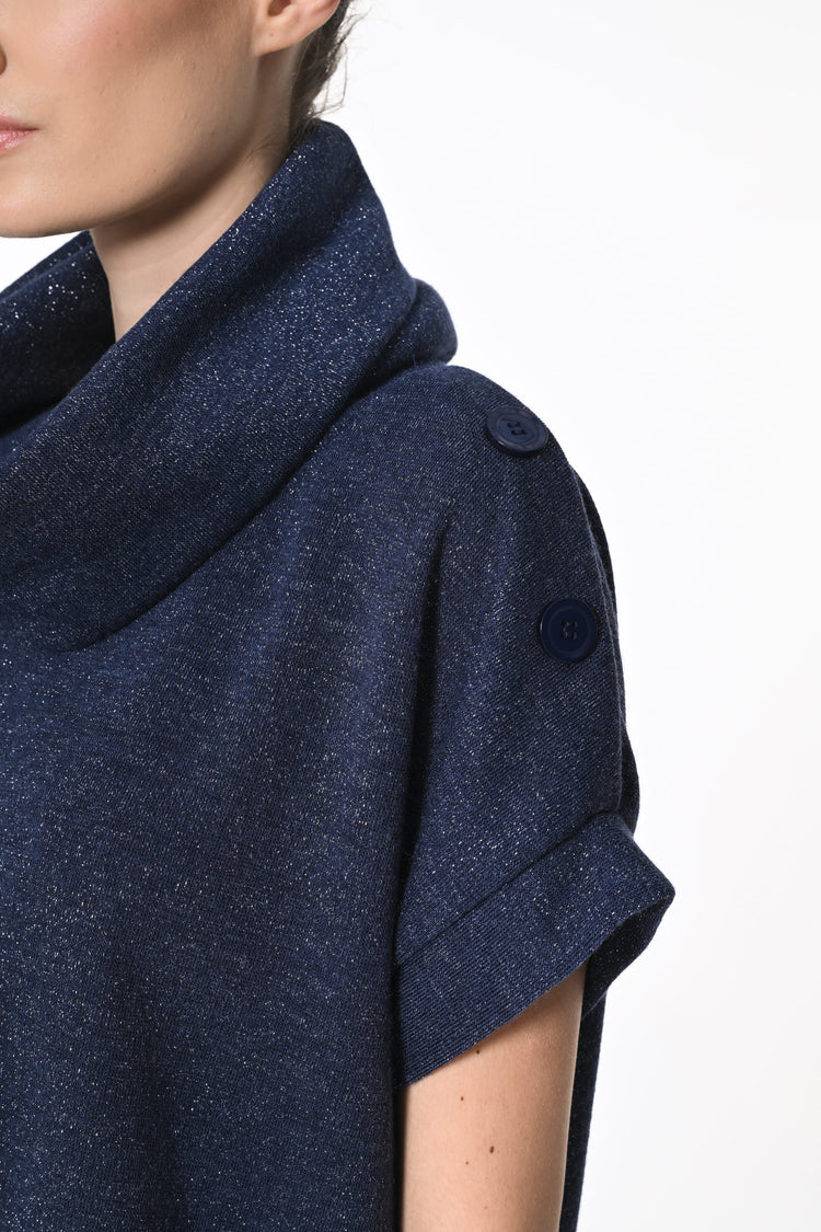 Mini abito in maglia lurex
