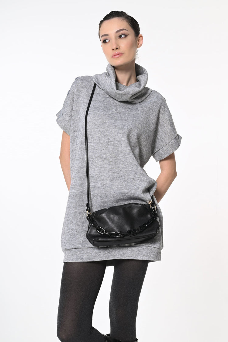 Mini abito in maglia lurex