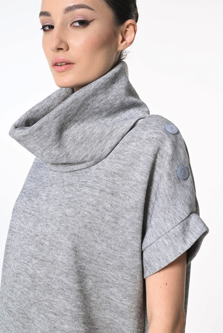 Mini abito in maglia lurex