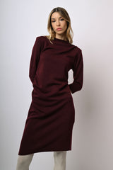 Abito in maglia con arricciature