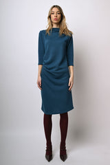 Abito in maglia con arricciature