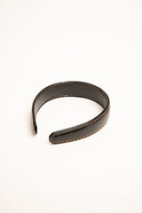 Cerchietto in similpelle nera