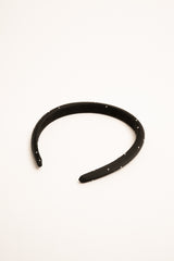 Cerchietto nero con decorazione strass