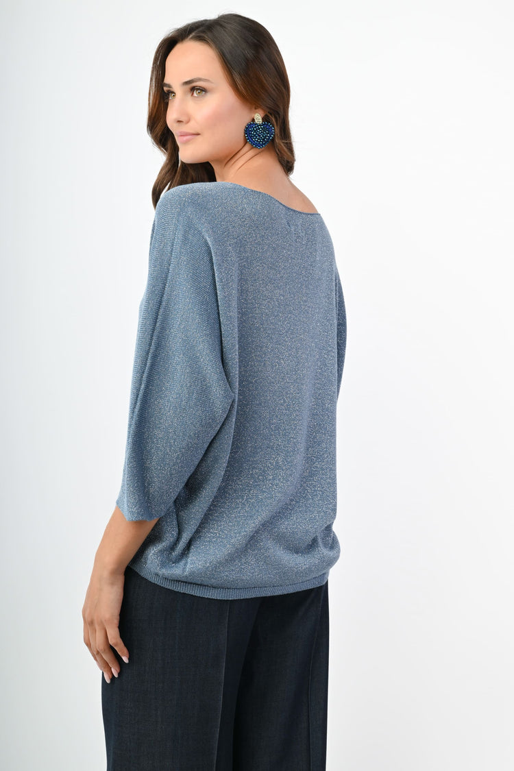 Pull in maglia lurex