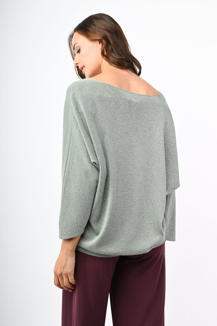 Pull in maglia lurex
